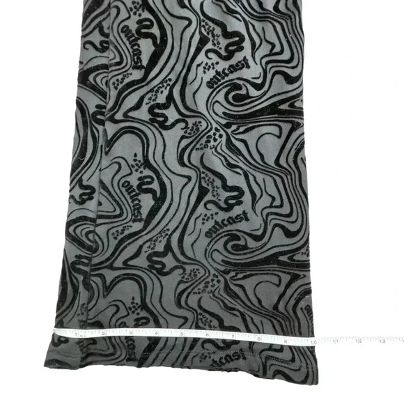 Outcast ASTRID PANT Velvet BLACK Fitted Flare, Size Large stretchy festival - Picture 13 of 13